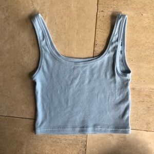 Light blue PacSun cropped tank top